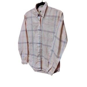 Vintage 70's American Eagle Button Up Woman's 14 Pink Plaid Preppy Barbiecore